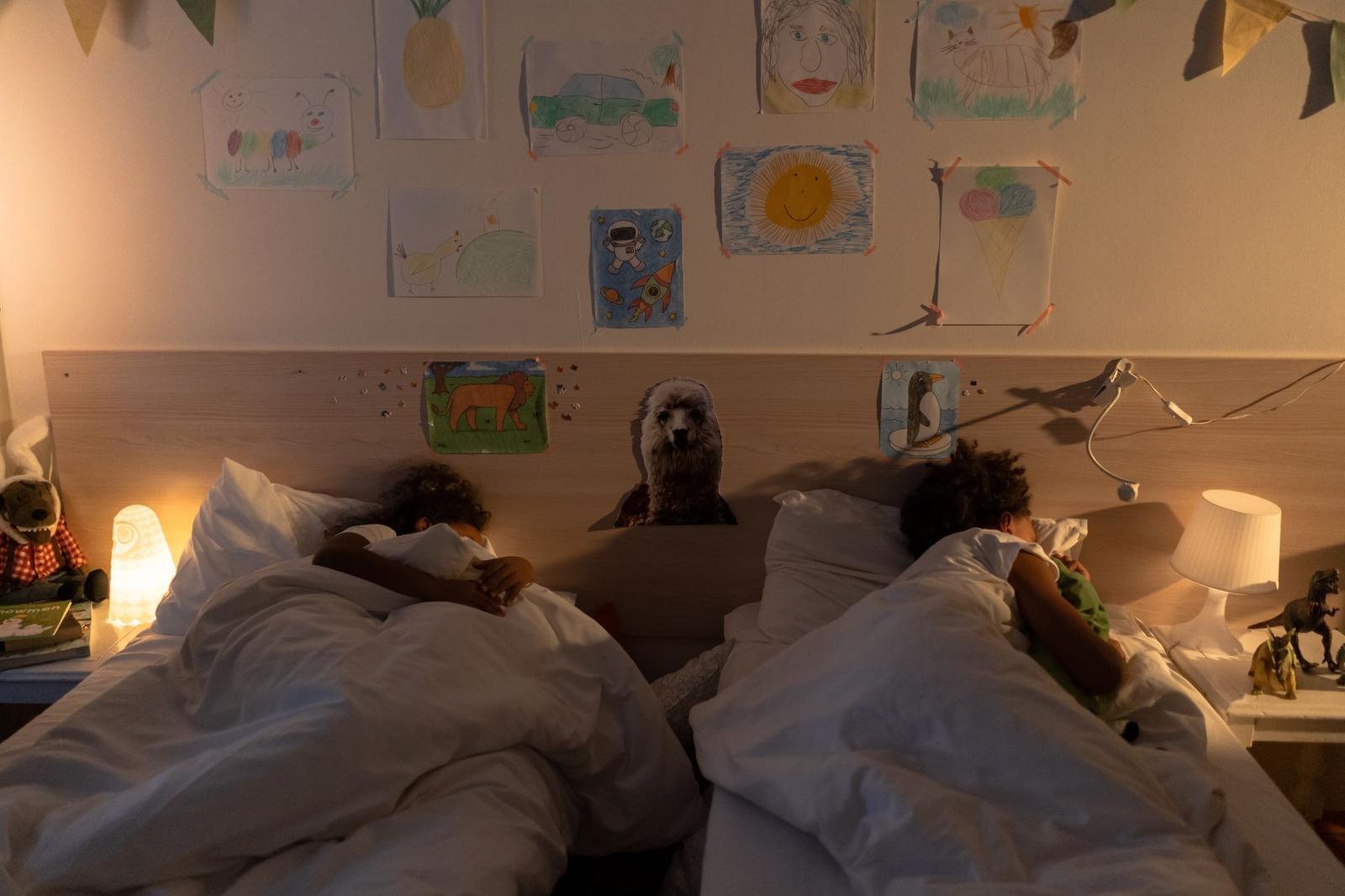 Kids Sleeping in Their Beds